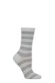 Women's 1 Pair Falke Stripe Uniform Cotton Socks - Light Blue