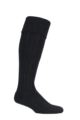 Mens 1 Pair Glenmuir Birkdale Cotton Cushioned Knee High Golf Socks - Black