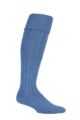 Mens 1 Pair Glenmuir Birkdale Cotton Cushioned Knee High Golf Socks - Cornflower