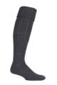 Mens 1 Pair Glenmuir Birkdale Cotton Cushioned Knee High Golf Socks - Charcoal Marl