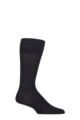 Mens 1 Pair Pantherella Flemming Cotton Fil D'Ecosse Comfort Top Socks - Navy