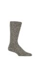 Mens 1 Pair Pantherella Rye Eco Luxe Ribbed Cotton Socks - Larva