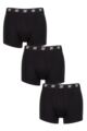 Mens 3 Pack CR7 Cotton Trunks - Black