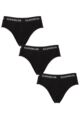 Mens 3 Pack Glenmuir Cotton Briefs - Black