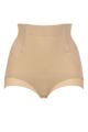 Women's 1 Pack Ambra  It's a Cinch Hi Waisted Brief Underwear - Rose Beige