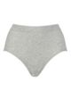 Women's 1 Pack Ambra Organic Cotton Full Brief Underwear - Mid Grey Marl