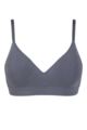 Women's 1 Pack Ambra Organic Cotton Wirefree Bra Underwear - Steel