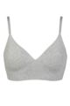 Women's 1 Pack Ambra Organic Cotton Wirefree Bra Underwear - Mid Grey Marl