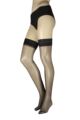 Women's 1 Pair Trasparenze Antares Love Backseam Hold Ups - Black