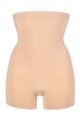 Ladies 1 Pack Ambra Powerlite Hi Waisted Shortie Underwear - Rose Beige