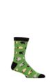 Mens and Women's 1 Pair Shared Earth Fair Trade Bamboo Sheep Socks - Green