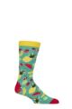 Mens and Women's 1 Pair Shared Earth Fair Trade Fruits Bamboo Socks - Fruits