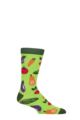 Mens and Women's 1 Pair Shared Earth Fair Trade Vegetables Bamboo Socks - Vegetables