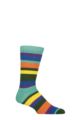 Mens and Women's 1 Pair Shared Earth Fair Trade Stripes Bamboo Socks - Stripes