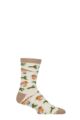 Mens and Women's 1 Pair Shared Earth Fair Trade Christmas Bamboo Socks - Robins