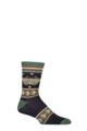 Mens and Women's 1 Pair Shared Earth Fair Trade Indian Inspired Bamboo Socks - Moth