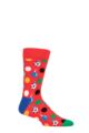 Mens and Women's 1 Pair Happy Socks Baubles Socks - Multi