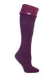 Women's 1 Pair SOCKSHOP Wellington Boot Heat Holders Thermal Socks - Deep Fuchsia