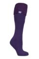 Women's 1 Pair SOCKSHOP Wellington Boot Heat Holders Thermal Socks - Purple