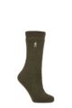 Women's 1 Pair SOCKSHOP Original Heat Holders 2.3 TOG Thermal Socks - Olive