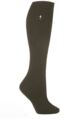 Women's 1 Pair SockShop Long Heat Holders 2.3 TOG Thermal Socks - Olive