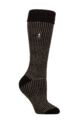 Women's 1 Pair SOCKSHOP Heat Holders 2.3 TOG Thermal Boot Socks - Black