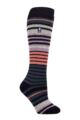 Women's 1 Pair SOCKSHOP Heat Holders 2.3 TOG Thermal Ski Socks - Navy / Blue Sapphire