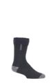 Mens 1 Pair Heat Holders Lumi Sleep Socks - Charcoal