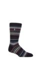 Mens 1 Pair SOCKSHOP Heat Holders 2.3 TOG Patterned and Plain Thermal Socks - Astana Navy / Denim