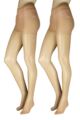 Women's 2 Pair Charnos 20 Denier Tights - Champagne