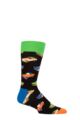 Mens and Women's 1 Pair Happy Socks Car Socks - Multi