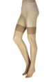 Women's 2 Pair 24/7 Charnos 15 Denier Stocking - Champagne