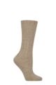 Women's 1 Pair Charnos Cashmere Slouchy Top Socks - Oatmeal