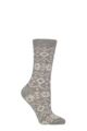 Women's 1 Pair Charnos Cashmere Fairisle Socks - Grey