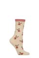 Women's 1 Pair Charnos Christmas Design Cotton Socks - Reindeer