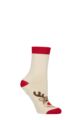 Women's 1 Pair Charnos Christmas Design Slipper Socks - Reindeer