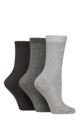 Women's 3 Pair Glenmuir Bamboo Leisure Socks - Black