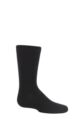 Boys and Girls 1 Pair SOCKSHOP Plain and Striped Bamboo Socks with Comfort Cuff and Smooth Toe Seams - Black