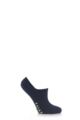 Mens and Women's 1 Pair Falke Sport Spirit Run Invisible Trainer Socks - Marine