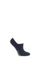 Mens and Women's 1 Pair Falke Sport Spirit Run Invisible Trainer Socks - Marine