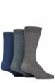 Mens 3 Pair Glenmuir Bamboo Leisure Socks - Denim