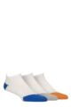 Mens 3 Pair Glenmuir Sport Technical Trainer Socks - Heel & Toe White