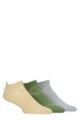 Mens 3 Pair Glenmuir Sport Technical Trainer Socks - Green / Blue Pastel