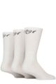 Mens 3 Pair Glenmuir Half Cushioned Bamboo Sports Socks - White 1891