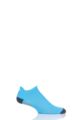 Mens and Women's 1 Pair UpHillSport Trail Low Running L1 Socks - Turquoise / Black