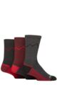 Mens 3 Pair Glenmuir Fully Cushioned Boot Socks - Charcoal