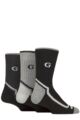 Mens 3 Pair Glenmuir Durable Boot Socks - Charcoal / Light Grey