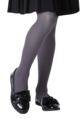 Girls 1 Pair Elle 40 Denier Opaque Tights - Grey