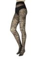 Women's 1 Pair Trasparenze Enif Flora Lace Tights - Black