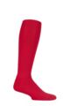 Mens 1 Pair SOCKSHOP of London Made in the UK Plain Football Socks - Red